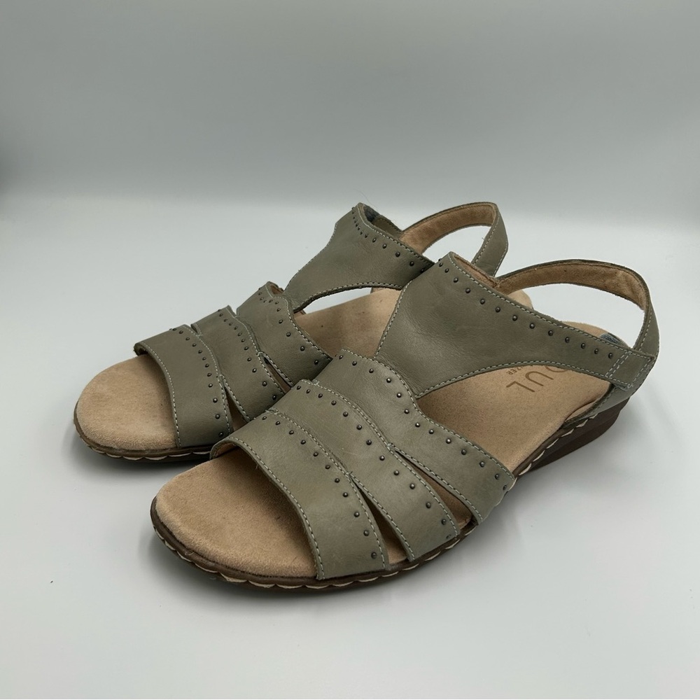 Soul Naturalizer Beacon Women’s Leather Sandals Size 10 Adjustable Strap